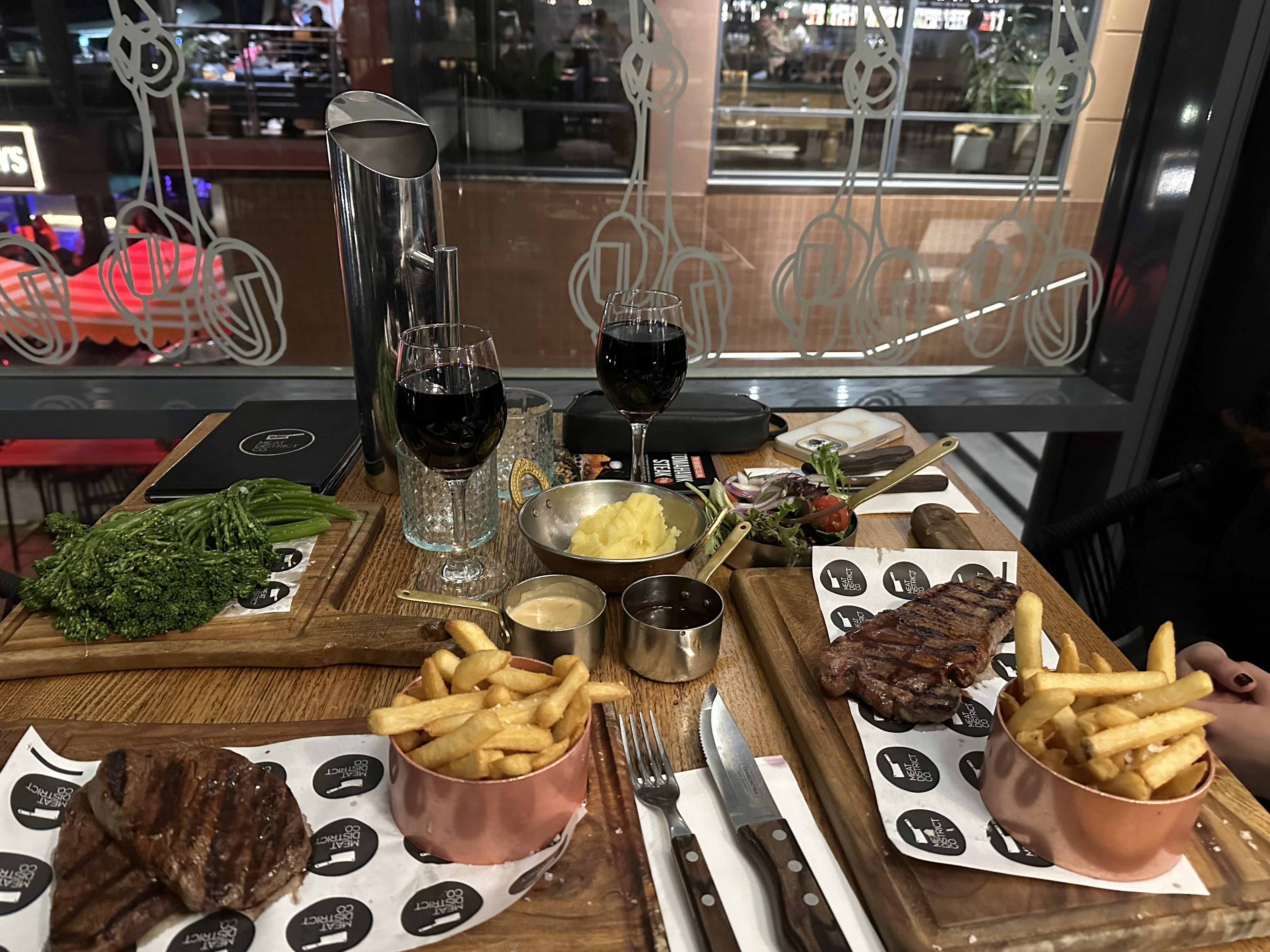 Steak dinner in Darling Harbour